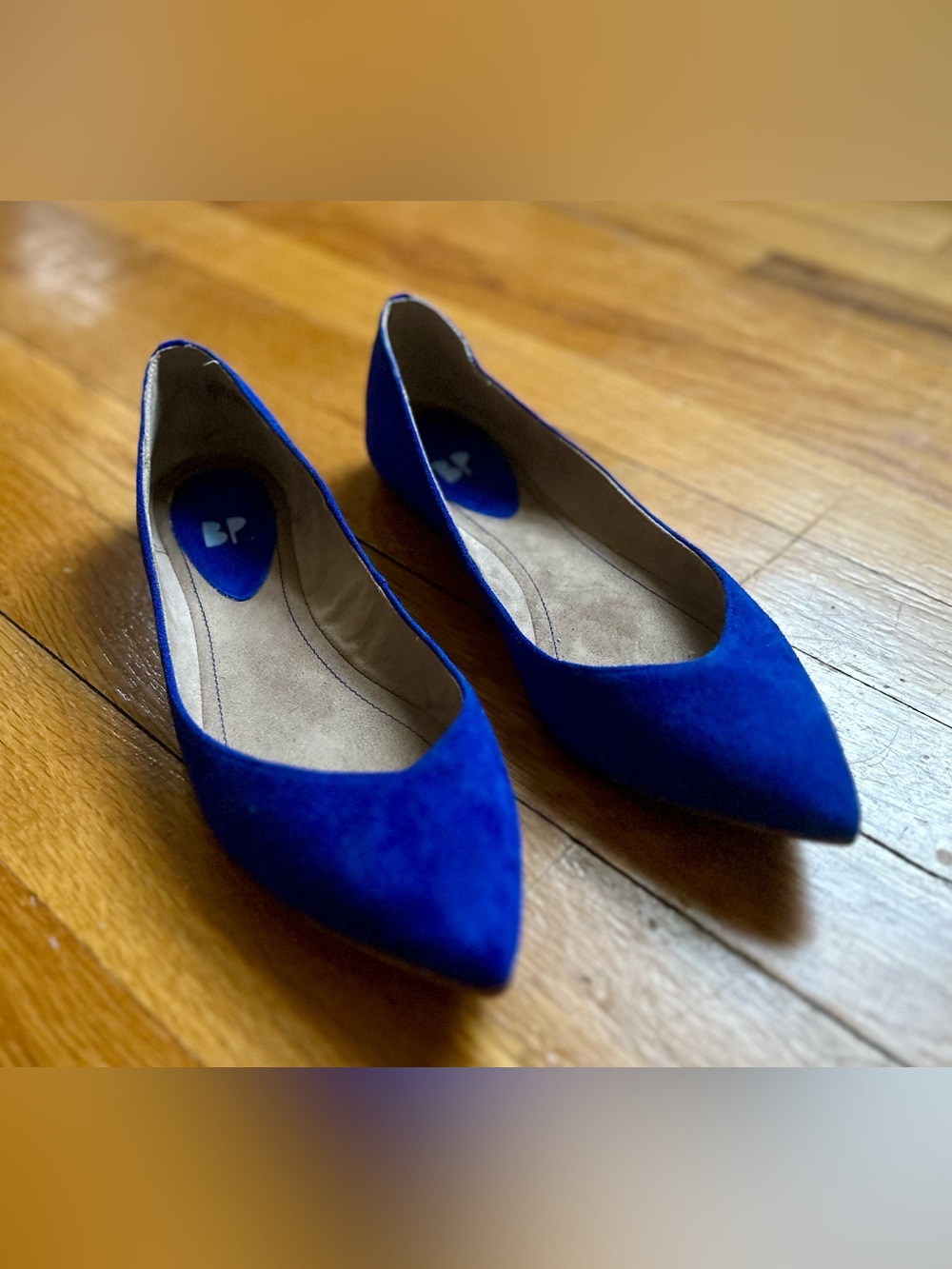 bp Cobalt Blue Pointed-Toe Flats